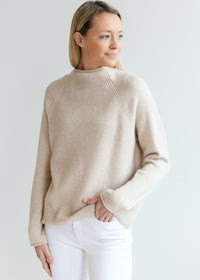 The Cashmere Mock Neck | Alice Walk