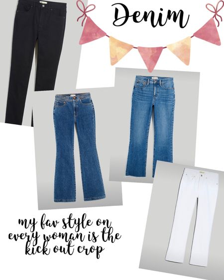 Madewell has some fabulous denim. In fact, my absolute favorite black skinny jeans are madewell from years ago & they still look good as new!

If you’re going to pick 1 style to wear, I do believe the kick out crop are the most flattering on all women! 

Which style is your fav?

#ladiesdenim #jeansforwomen #madewelldenim


#LTKSale #LTKstyletip #LTKFind
