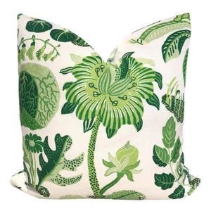 Exotic Butterfly Leaf Pillow Cover - Schumacher Pillow - Decorative Pillow - Josef Frank - Green ... | Etsy (US)