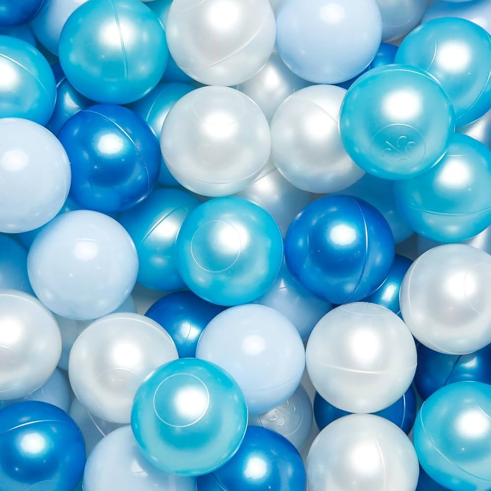 TRENDPLAY Plastic Balls for Ball Pits - Pack of 100 Hollow Balls- Safe and Exciting Playtime - Pe... | Amazon (US)