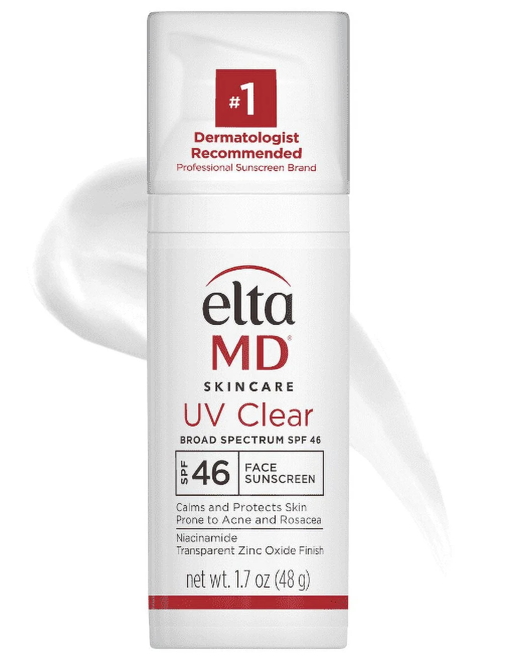 EltaMD UV Clear Face Sunscreen SPF 46, Oil Free Sunscreen for Face with Zinc Oxide, Dermatologist... | Walmart (US)
