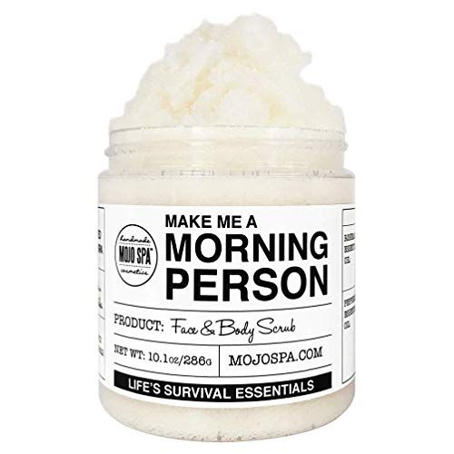 Amazon.com: Mojo Spa Make Me a Morning Person Face & Body Scrub | Peppermint & Rosemary Scent | L... | Amazon (US)