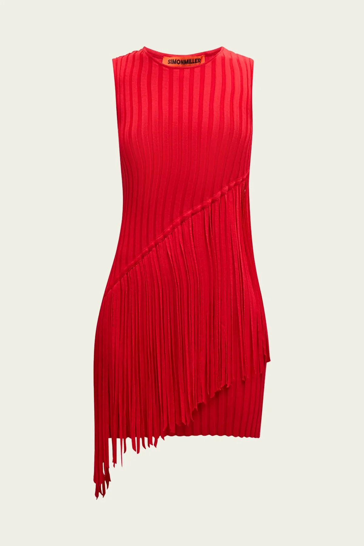 Spiral Mini Knit Dress in Paprika - M | Shop Olivia