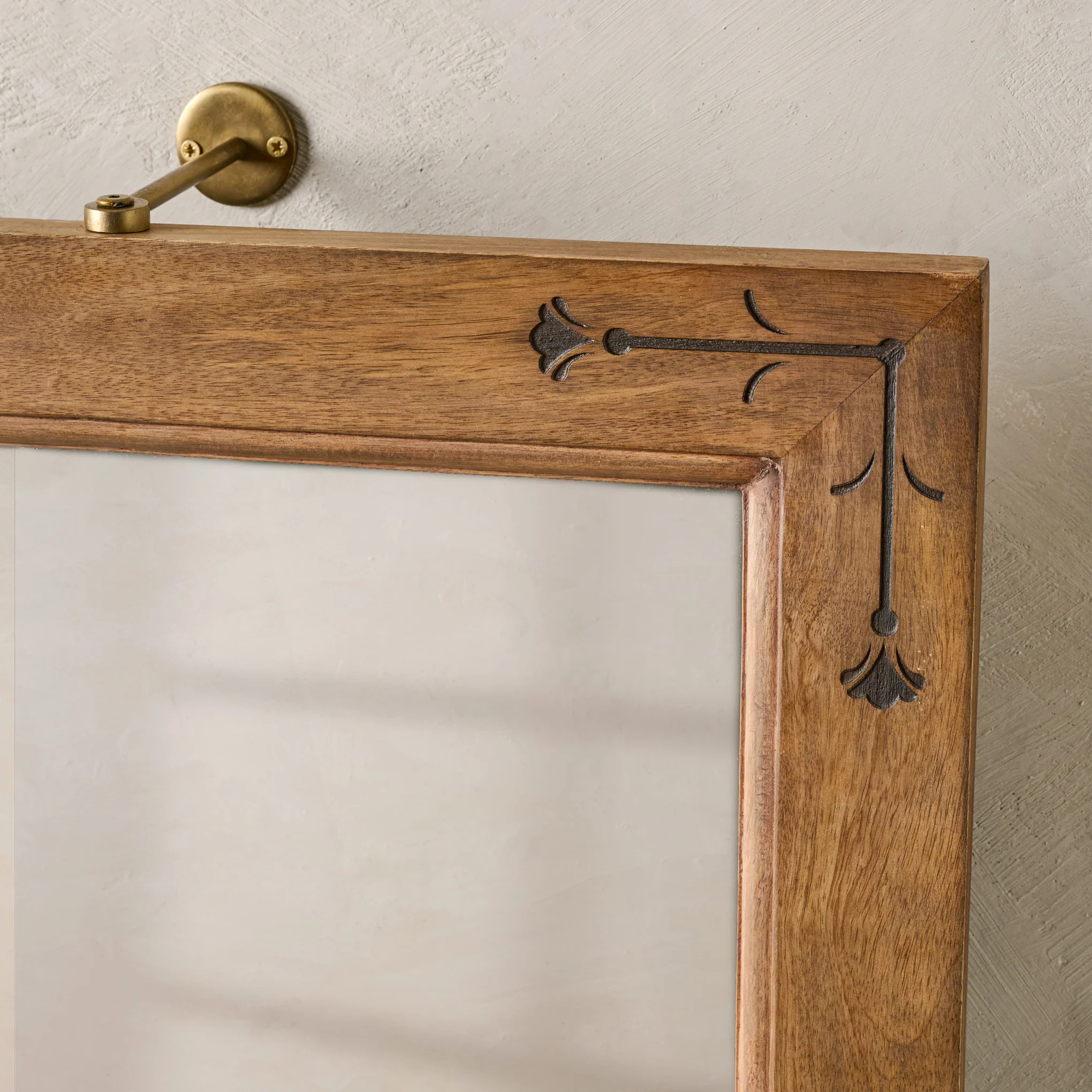 Penelope Wood and Brass Swivel Mirror | Magnolia