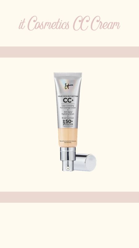 My favorite it Cosmetics CC cream 
I use shade light medium 
Sitewide sale 

#LTKbeauty #LTKsalealert #LTKSale