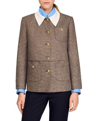 Sandro Houndstooth Suit Jacket | Bloomingdale's Women Best Sellers | Bloomingdale's (AU)