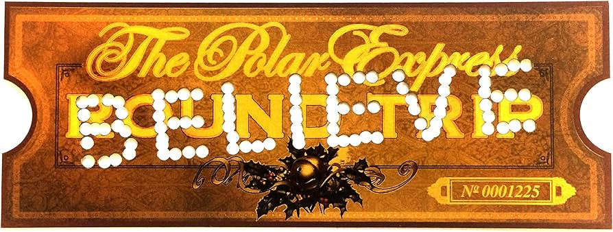 LILYDEAL Polar Exp Believe Punched Round Trip Replica Ticket (1) | Amazon (US)