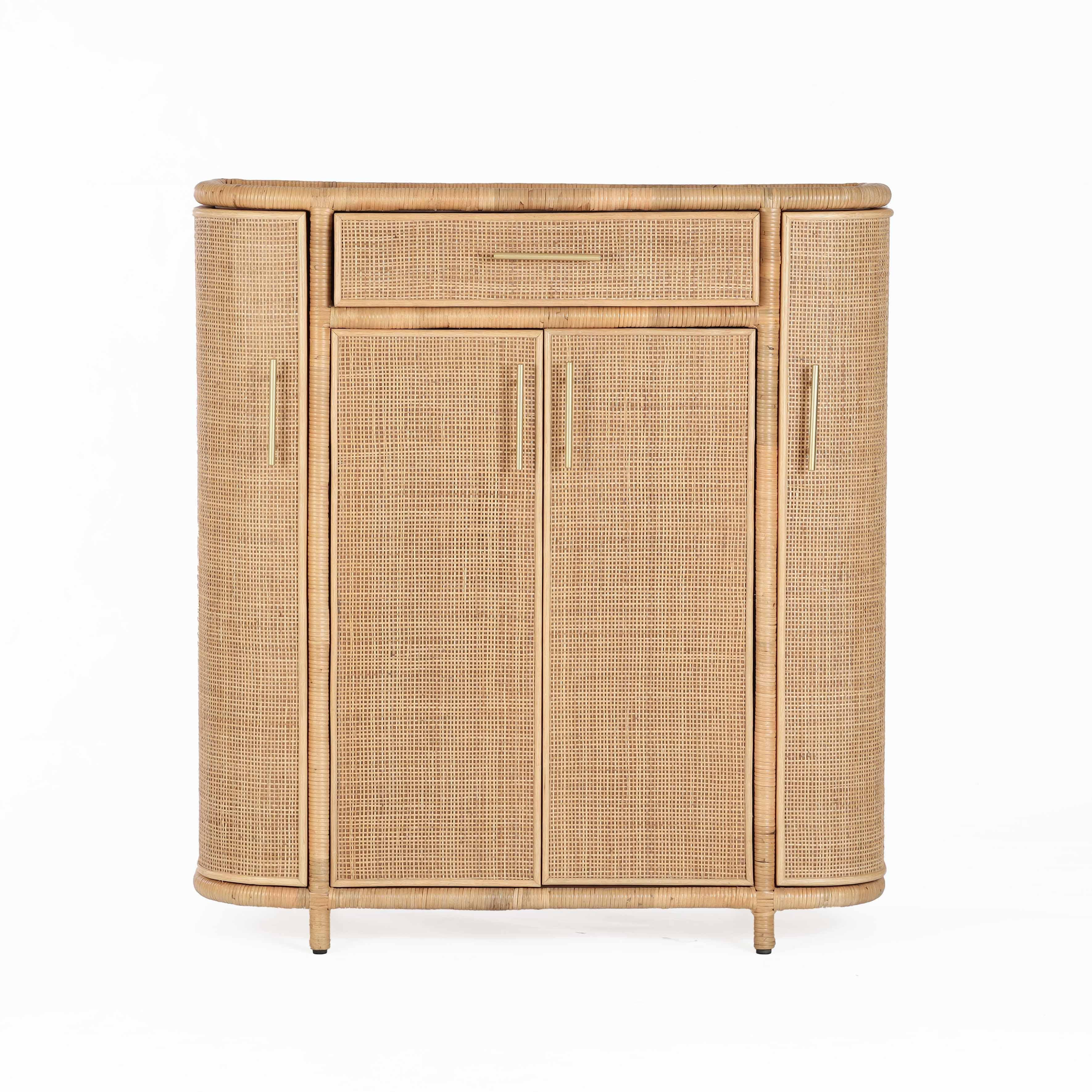 Tarot Natural Rattan Bar Cabinet | TOV Furniture