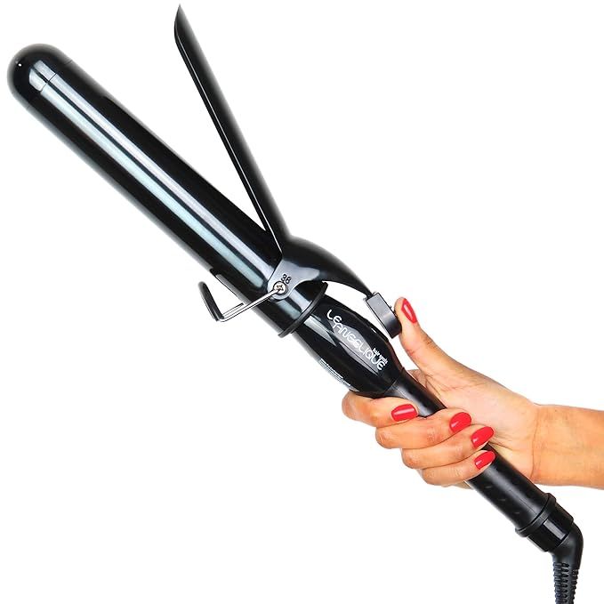 Le Angelique 1.5 Inch Curling Iron with Clip - Professional 8" Extra Large Barrel for Big Long Ha... | Amazon (US)