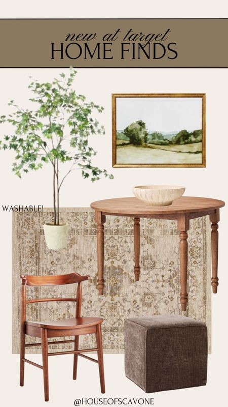 new at target home finds - the table is a leaf and I love it! If I needed a new table I would 100% be buying this dining table #table #kitchentable #diningtable #newsttarget #targetstyle #targetfinds #houseplant #fauxplant #wallart #diningchair #kitchenchair 

#LTKSpringSale #LTKhome #LTKfindsunder50