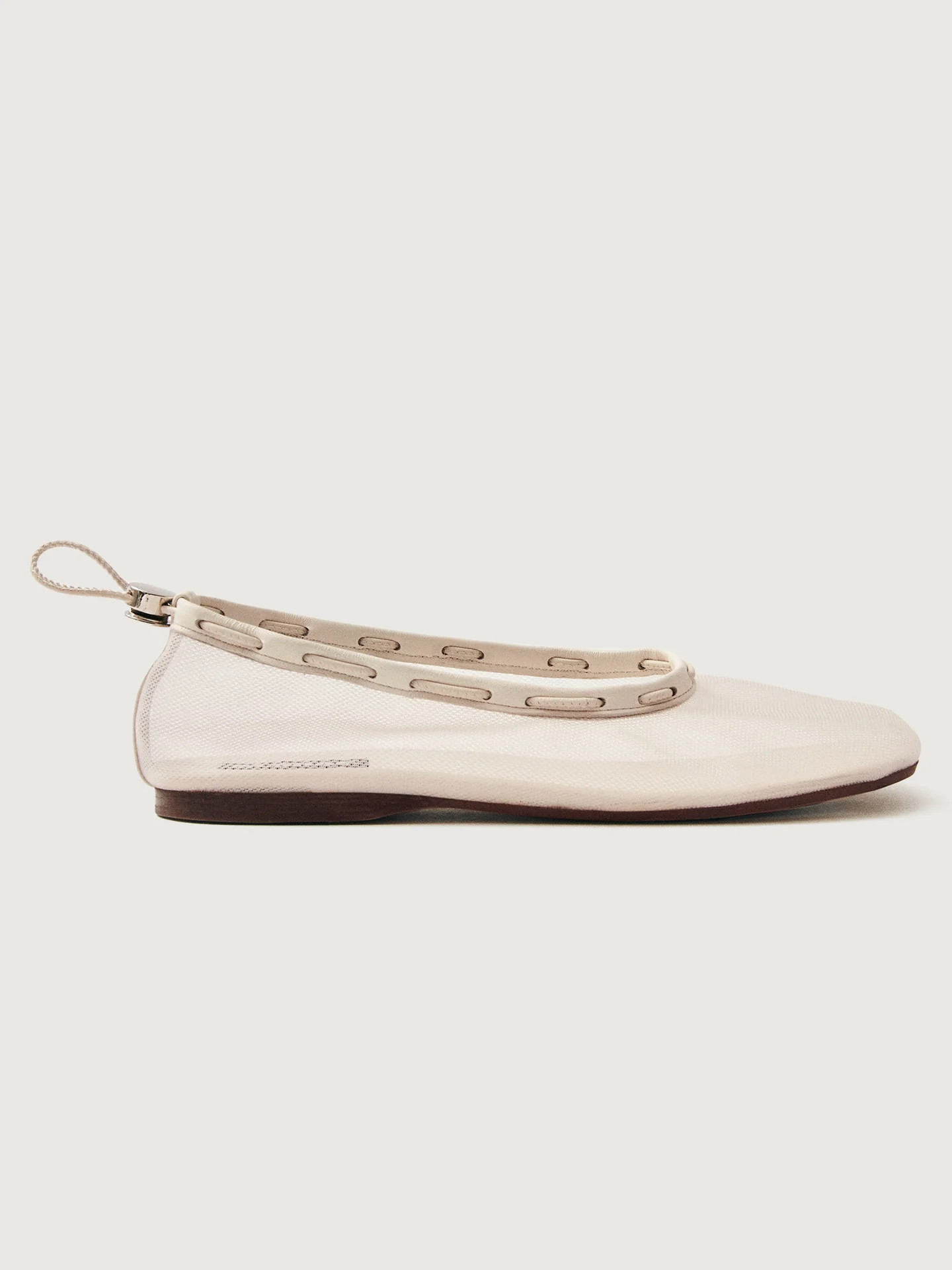 Alohas Gill Mesh - White Leather - Size 35 | Carbon38