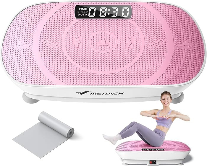 MERACH Vibration Plate Exercise Machine, Whole Body Workout Equipment for Women, Bluetooth and Si... | Amazon (US)