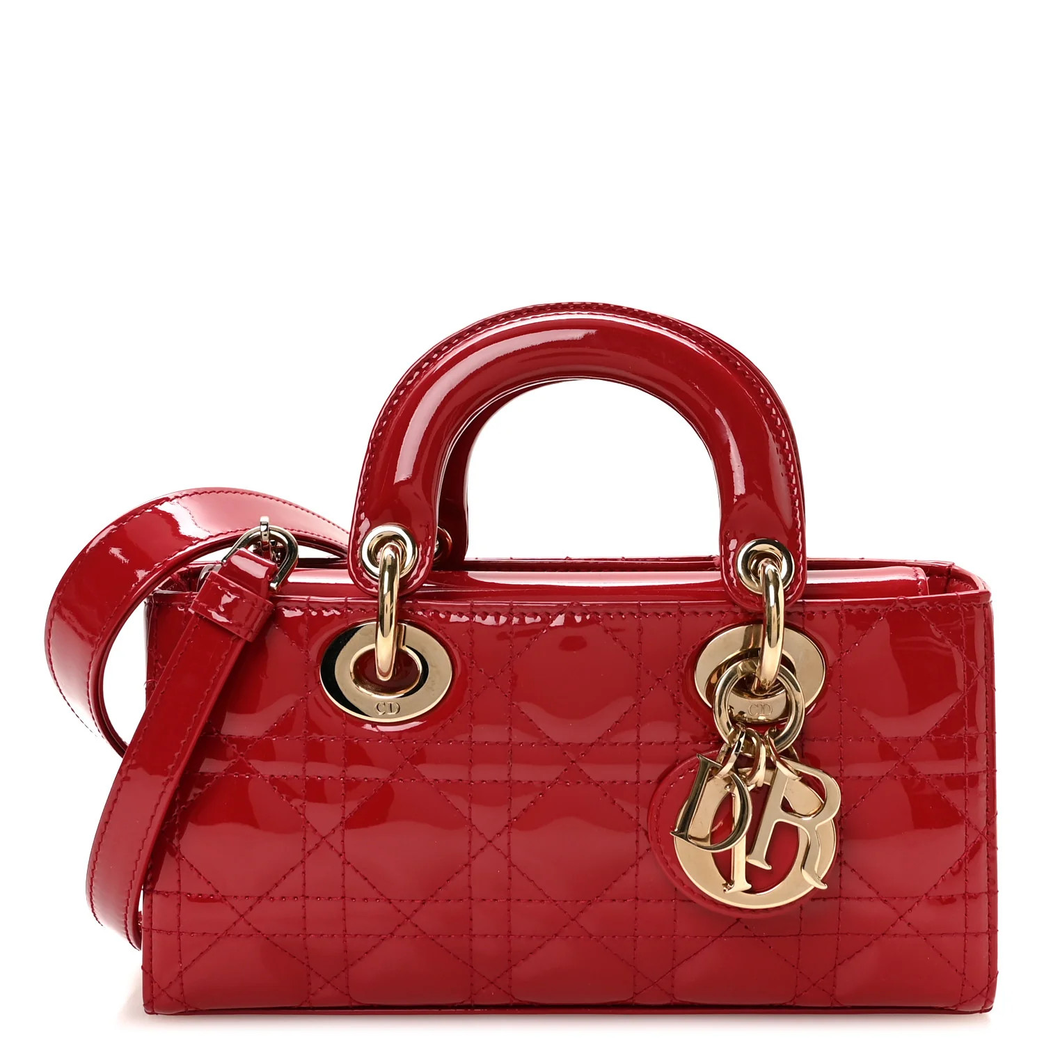 Patent Cannage Small Lady D-Joy Red | FASHIONPHILE (US)