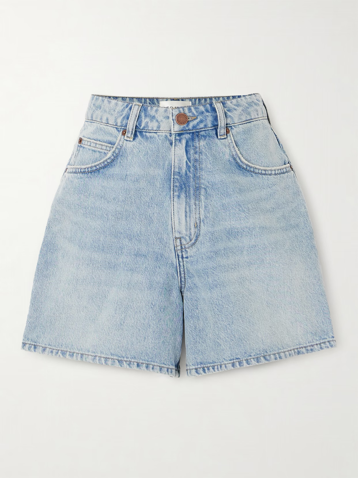 FRAME - Le Easy Denim Shorts - Blue | NET-A-PORTER (US)
