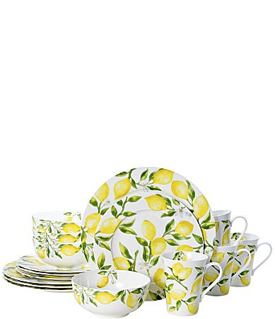 Mikasa Lemons 16-Piece Dinnerware Set Service for 4 | Dillard's