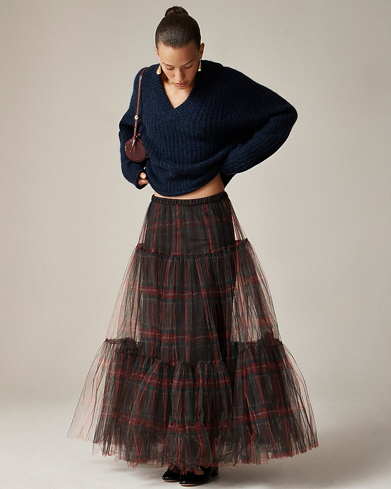 Collection tartan tiered ball skirt | J. Crew US