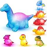 Cibolar Dinosaur Bath Toys Light-Up 6 Packs Floating Bath Toys Set for Baby Toddlers Kids in Birt... | Amazon (US)