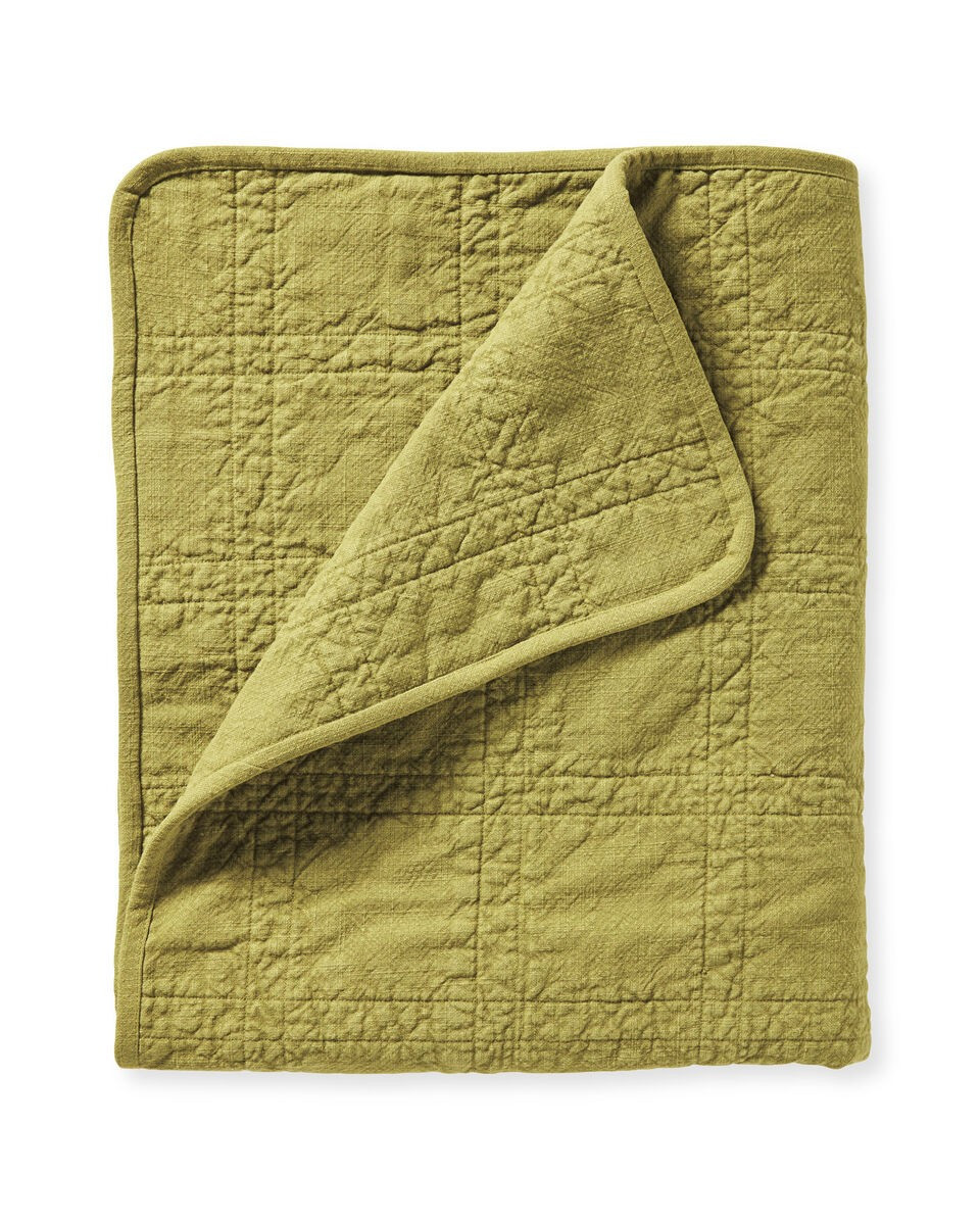 Beach House Blanket - Chartreuse | Serena and Lily