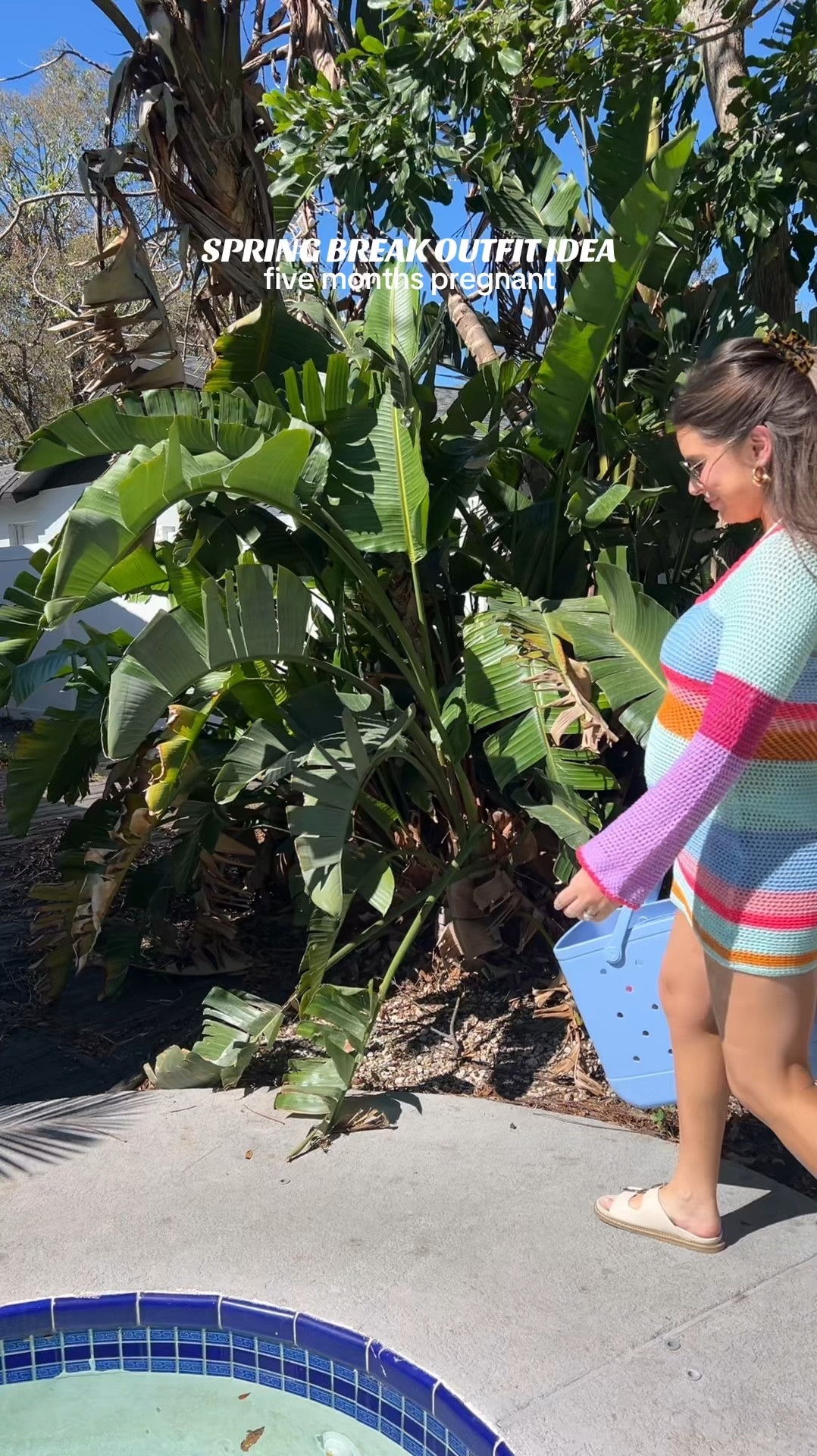 swimsuit cover up size medium
bogg bag in shade Carolina blue

resort style | beach outfit | pregnancy style | babymoon outfits | spring break pregnancy outfits | maternity wear

#LTKSpring #LTKBump #LTKTravel