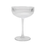 (2 pack) Better Homes & Gardens 4-Piece Clear Ribbed Tritan Coupe Glass Set | Walmart (US)