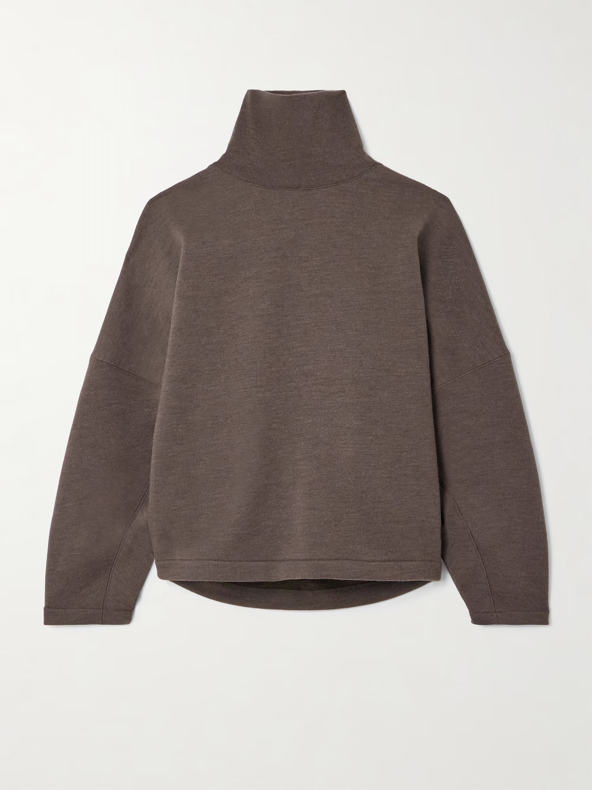 Oversized wool and cotton-blend jersey turtleneck sweater | NET-A-PORTER (US)