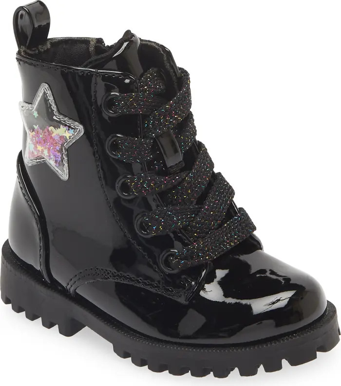 Kids' Rheaa Star Lace-Up Boot | Nordstrom Rack