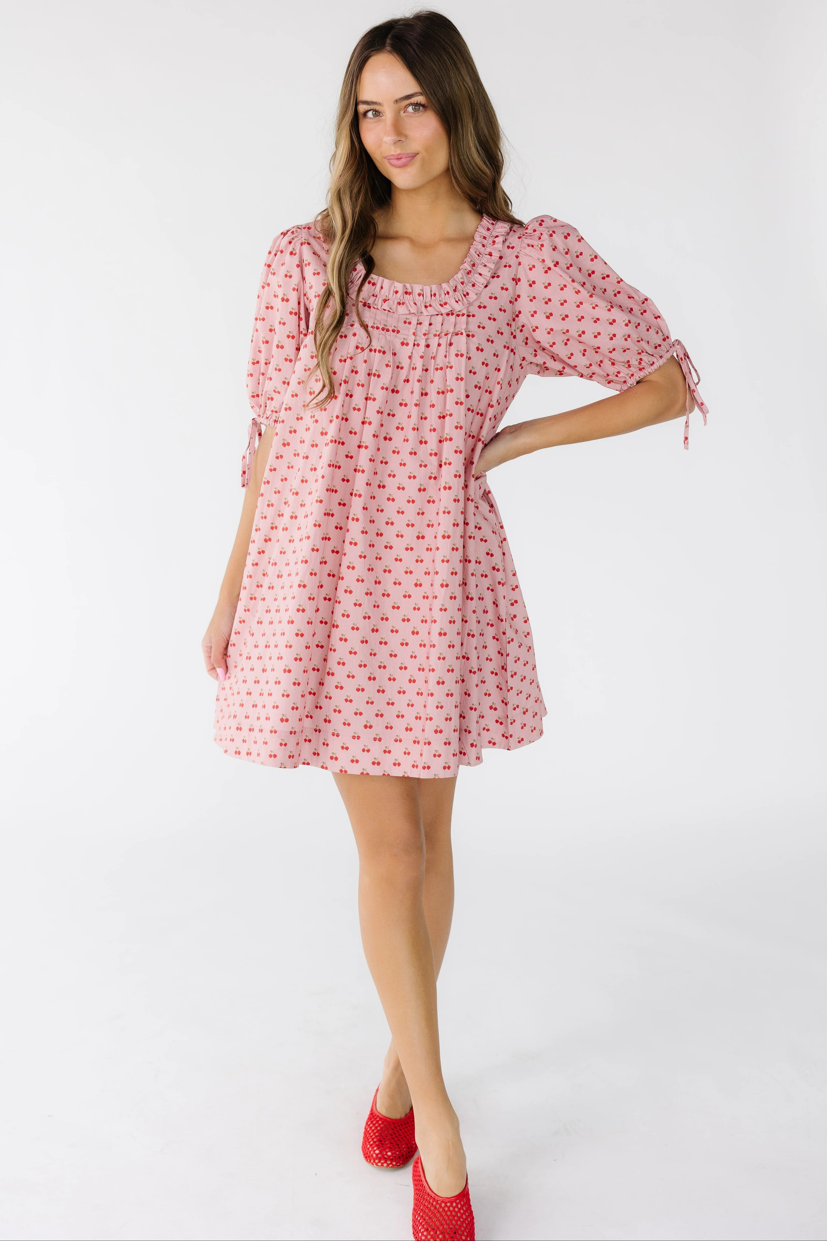 Brass & Roe Nina Cherry Knee Dress | Called To Surf