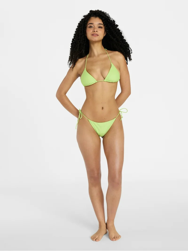 No Boundaries Triangle Bikini Top, Women’s XXS-XXL | Walmart (US)