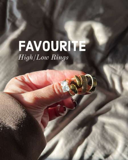 Favourite high/low budget gold rings!
- Cartier Love ring: Pricey but beautiful!
- Everly Made Amelia pavè ring: So understated and chic.
- Etsy Toi et moi ring: Super sparkly!
- Shein Water drop wrap around ring: Affordable and a statement piece

Affordable gold rings - ring stack - favourite rings - Etsy gold ring - CZ ring 

#LTKstyletip #LTKfindsunder50 #LTKsalealert