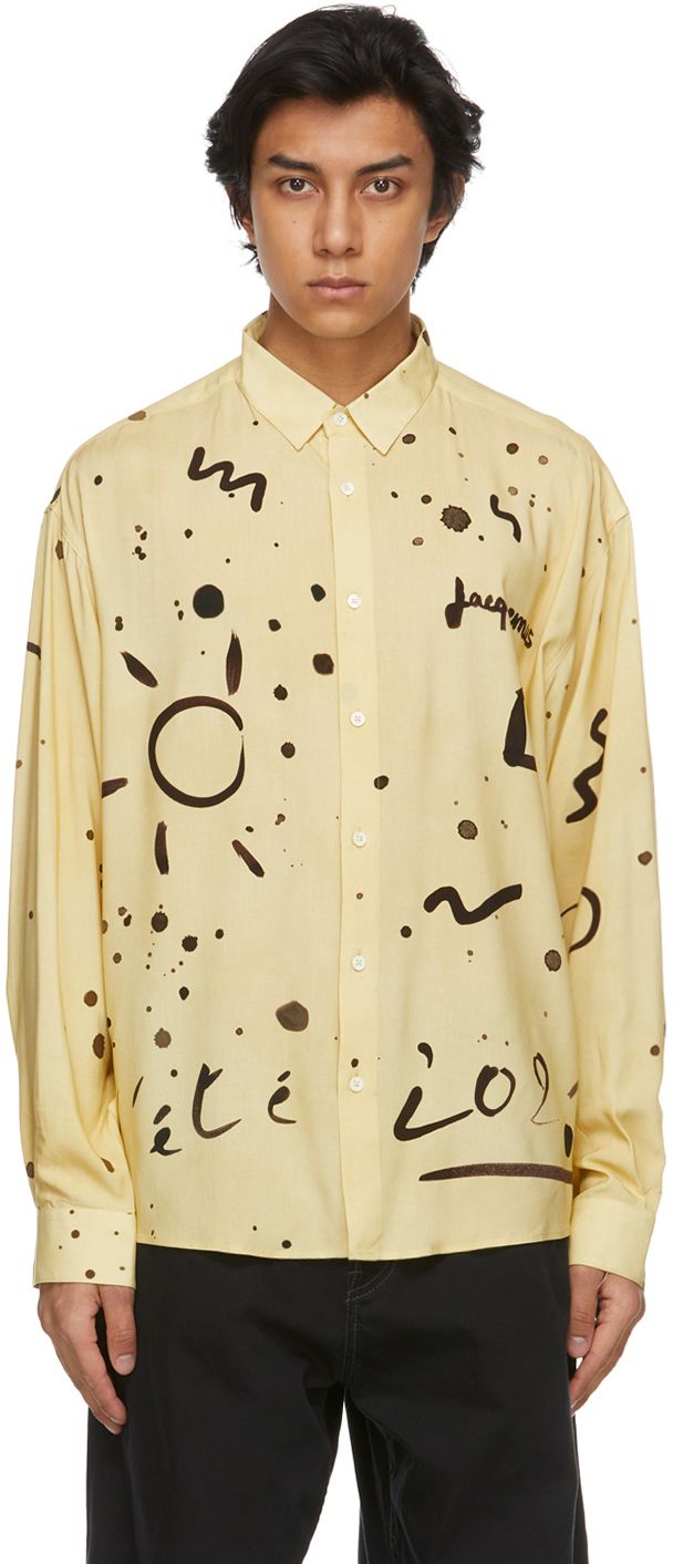 Yellow Summer 21 Print 'La Chemise Henri' Shirt | SSENSE