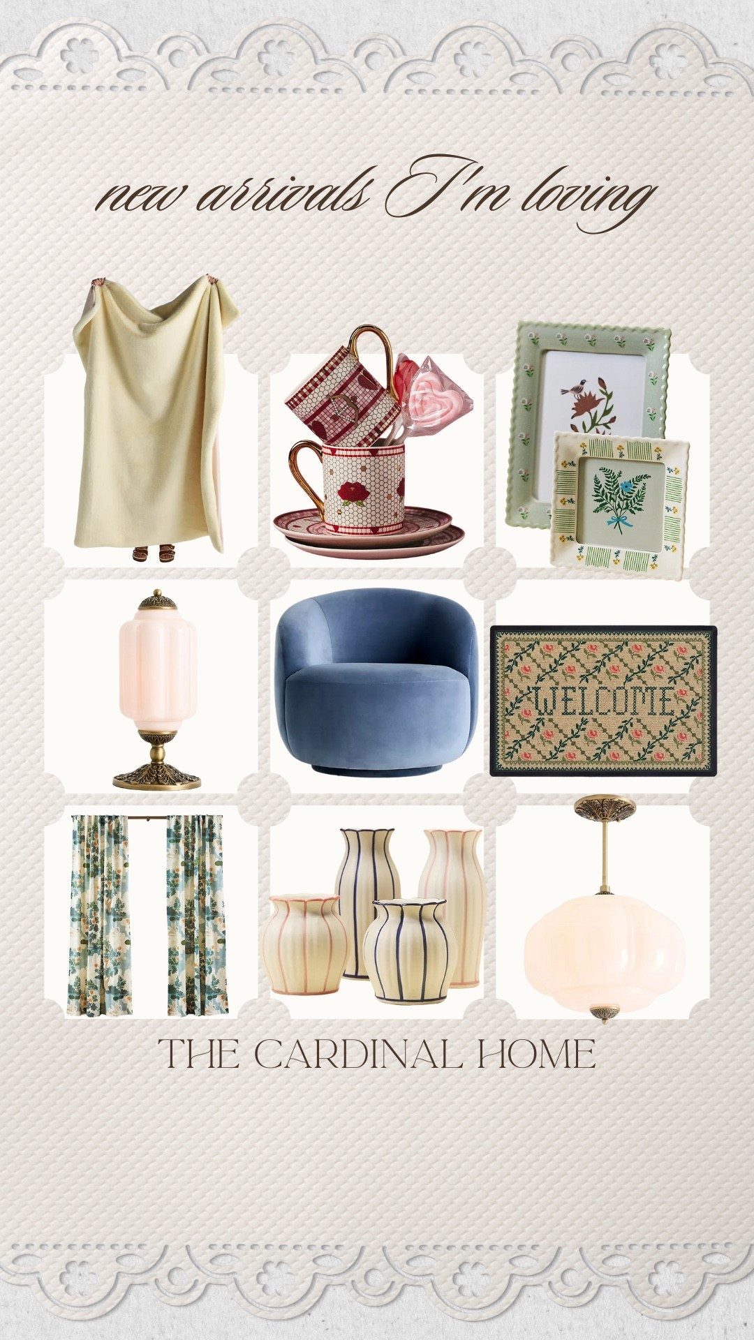 These new arrivals are exactly what I’m loving right now 🤍
Soft colors, timeless shapes, and those little details that instantly make a home feel more collected and personal.

I’m drawn to pieces that feel classic but not stuffy, cozy but still elevated — the kind you can mix into your home slowly and love for years.

#LTKFindsUnder100 #LTKmomlife #LTKHome