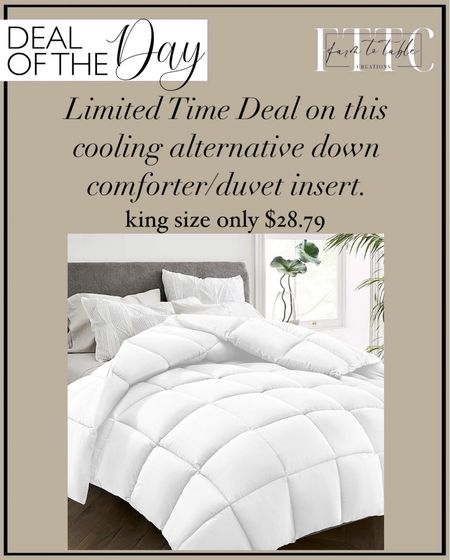 Deal of the Day. Follow @farmtotablecreations on Instagram for more inspiration.

Limited Time Deal on this All-Season Bed Comforter - Cooling Goose Down Alternative Quilted Duvet Insert with Corner Tabs - Winter Warm - Machine Washable - White. 

Bedroom Decor | Bedroom Finds | Wayfair | Amazon | Amazon Home Finds | Loloi Rugs | Bathroom Decor | Bathroom Storage | Amazon Must Haves | Bathroom Shelves | Home Decorating | Decor Ideas | Budget Friendly Decor | Home Inspiration  | Amber Interiors | Small Spaces | Bathroom Shelves | Small Bathroom Storage | Summer Decor | Summer Bathroom Decor | Affordable Dec

#LTKFindsUnder50 #LTKSaleAlert #LTKHome