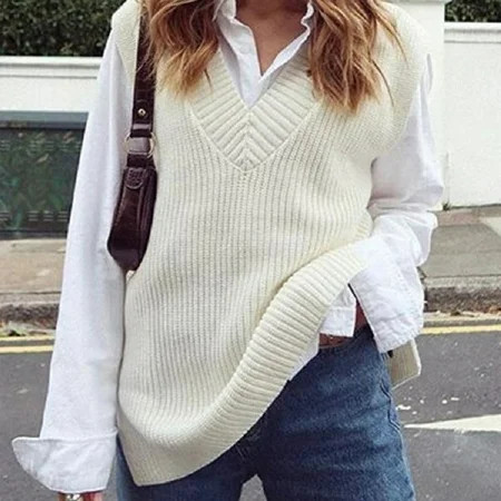 ELFINDEA Cardigan Sweaters for Women Womens Fashion Casual V-Neck Pullover Shirt Collision Color Sle | Walmart (US)