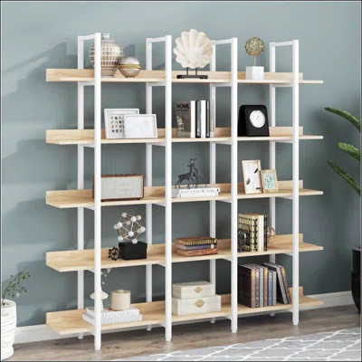 5 Tier Bookcase Home Office Open Bookshelf | Wayfair North America