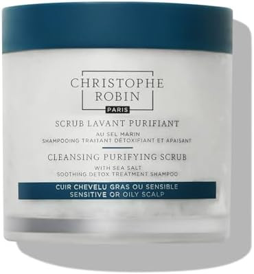 Christophe Robin Purifying Scalp Scrub with Sea Salt – Deep-Cleansing Detox Treatment for Oily ... | Amazon (US)