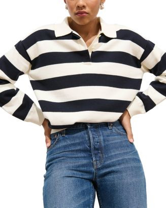 Alex Mill Bond St Striped Polo Sweater  | Bloomingdale's Women | Bloomingdale's (US)