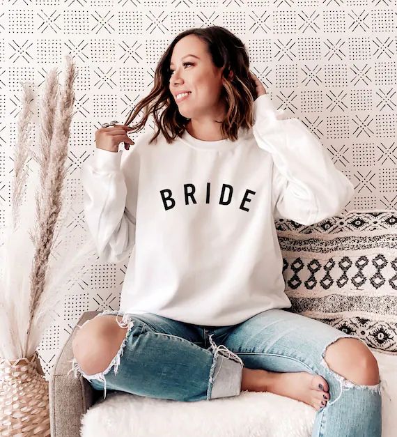 Bride Sweatshirt Winter Gift for Bride Holiday Gift Ideas for Bride to Be Bridal Shower Gift New ... | Etsy (US)