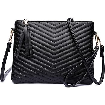 LYPULY Small Crossbody Bags for Women, Trendy Vegan Leather Shoulder Purses, Clutch Wallet with W... | Amazon (US)