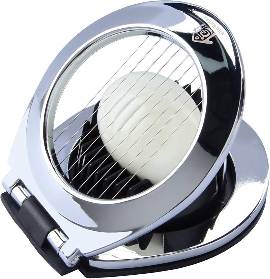 Multi Function Stainless Steel Egg Slicer Hard Boiled Eggs Dishwasher Safe Heavy Duty Egg Cutter ... | Amazon (US)
