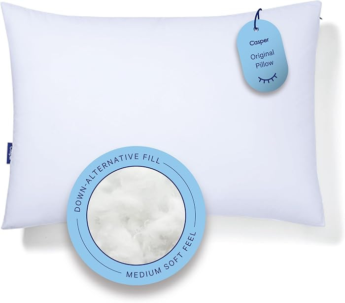 Casper Sleep Original Pillow, King Size \u2013 Medium Soft Feel, Down-Alternative Fill, Supports ... | Amazon (US)