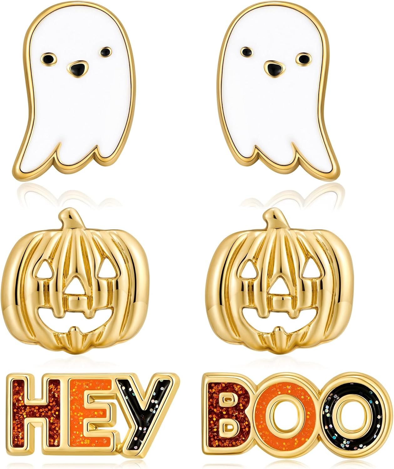 LILIE&WHITE Halloween Jewelry - Witch Hat, Pumpkin, Black Cat, Skull, Candy Corn Earrings | Amazon (US)