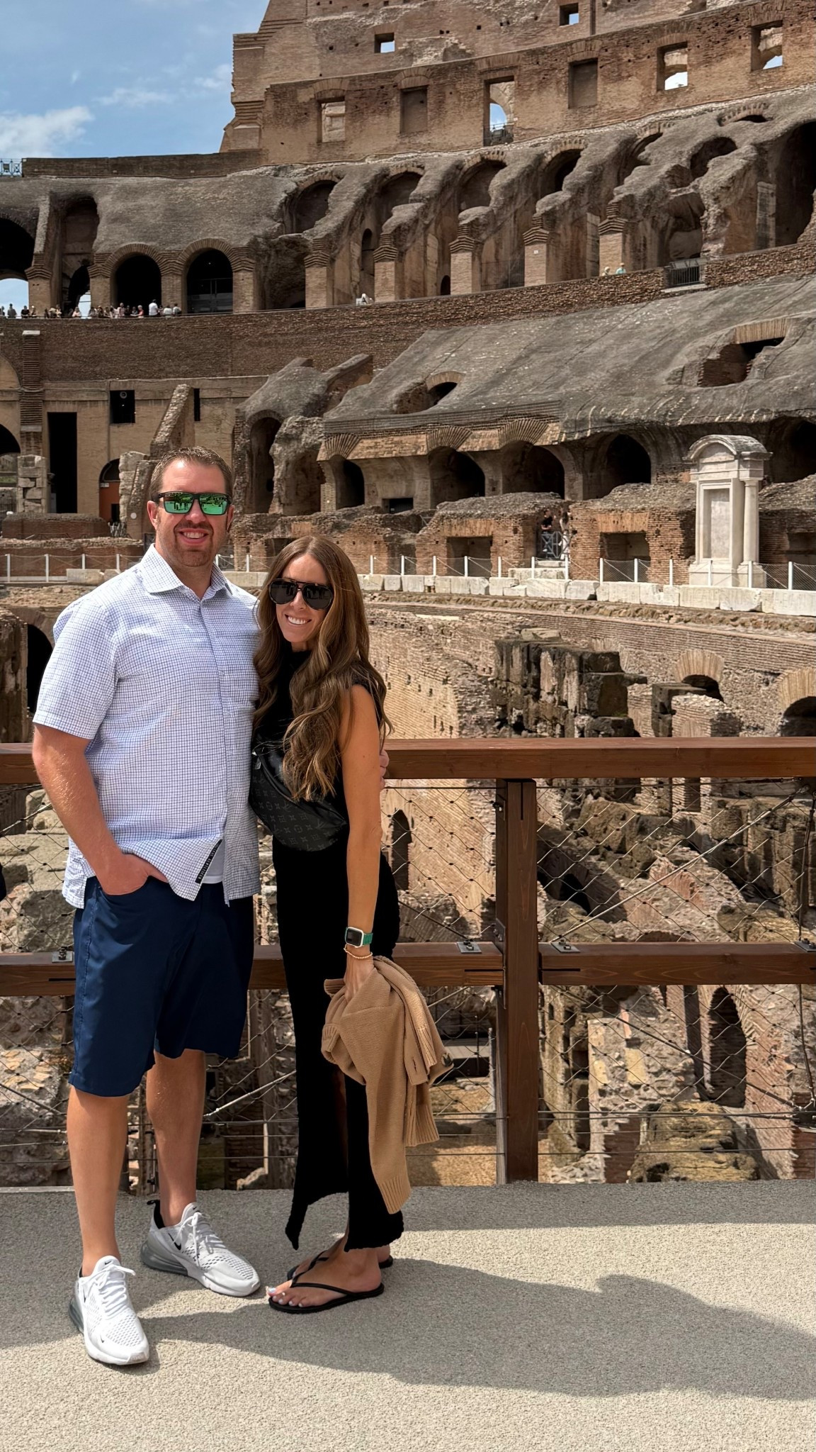 Italy outfit day 3!! Wore a dress and it was so comfy honestly! And the flats are so comfortable too.