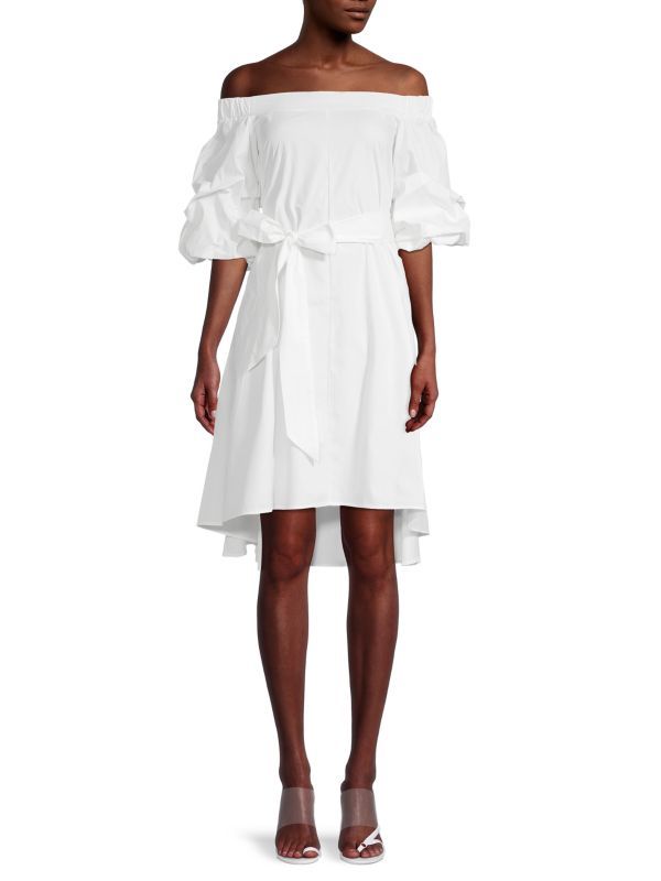 Off-Shoulder High-Low Dress | Saks Fifth Avenue OFF 5TH