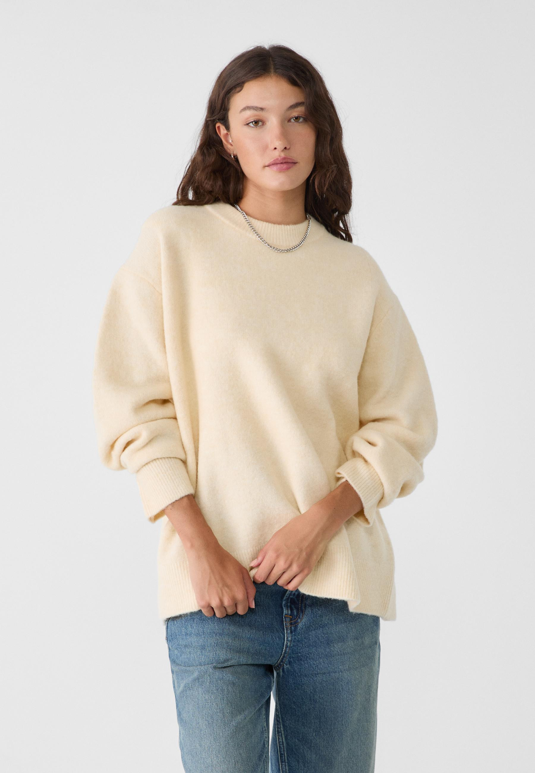 Soft-touch knit sweater - Women's fashion | Stradivarius United Kingdom | Stradivarius (UK)