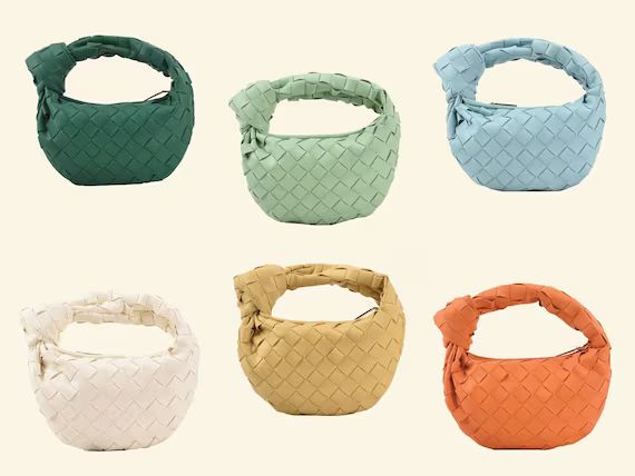 Mini Woven Knot Handbag  Dumpling Bag  Woven Bag  BV Mini - Etsy | Etsy (US)
