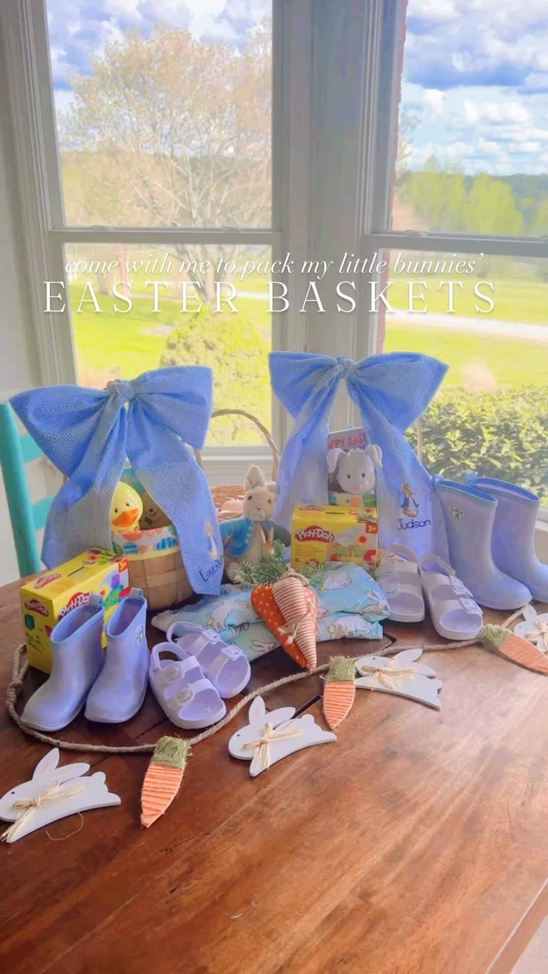 Nothing sweeter than putting together Easter 🐇🥕 Baskets 🧺🌷 for my little baby bunnies!! 🐰🩵🐣 #easterbaskets #easterbasketstuffers #easterbasketsforlittleones #easterbasketideas #toddlereasterbaskets 

I love to use my babies’ annual Easter 🐇🥕 baskets 🧺 as a way to stock up on necessary clothes for the spring (pajamas, bathing suits, shoes, etc. 🫶🏽) as well as a few little festive holiday 🌷 items - hence the cutie little bunny 🐰 and duckie 🦆 bubbles 🫧, flower 💐 playdough sets (so fun 🤩), and little Easter 🐣 book!! 📖 And I am SO excited 🤭 about their adorable 🥰 matching light blue 🩵 rainboots ☔️ for the spring ahead and sandals 🩴 (perfect for our beach trip this weekend, too!! 🌊) for the summer!! ☀️ Linked 🔗 everything over on my LTKit shop for y’all, as always!!! 🛒🛍️ If you order today, you can most likely get just in time for Easter!!! 💖 Happy Easter Week, y’all!! 🌼

Also… how stinking CUTE are these monogrammed Easter bows 🎀 my sweet friend Emma over at @littleabner.co made for my boys’ 🩵 Easter baskets 🧺 last year?! Such a timeless keepsake and we couldn’t love them more!!! 😍

Make sure to follow me over on my LTKit shop 🛒 to find links 🔗 to everything here 🐇🥕🧺 as well as all things lifestyle 🛍️, home 🏡, motherhood 🤱, and homeschool preschool 🍎 that I love to share about these days!!! 🎨💖

#LTKKids #LTKBaby #LTKSeasonal