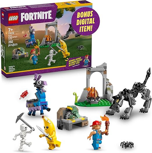 LEGO Fortnite Peely & Sparkplug’s Camp Kids Toy - Pretend Play and Video Game Building Set for ... | Amazon (US)