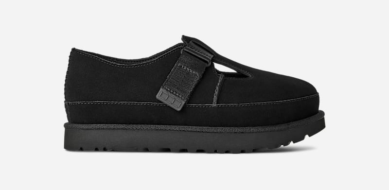 UGG® Women's Goldenstar Mary Jane Suede Shoes in Black, Size 7.5 | UGG (US)