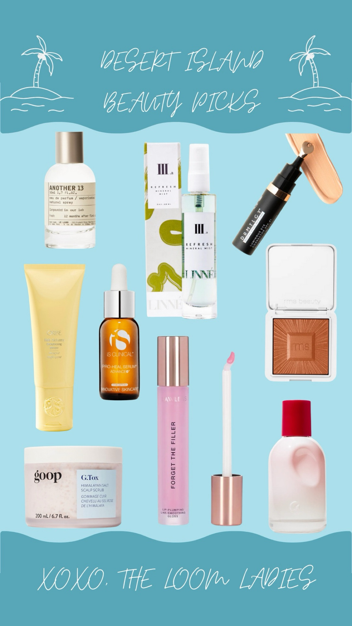 Shop our deserted island must-have beauty picks. Happy summer!!!🏝️