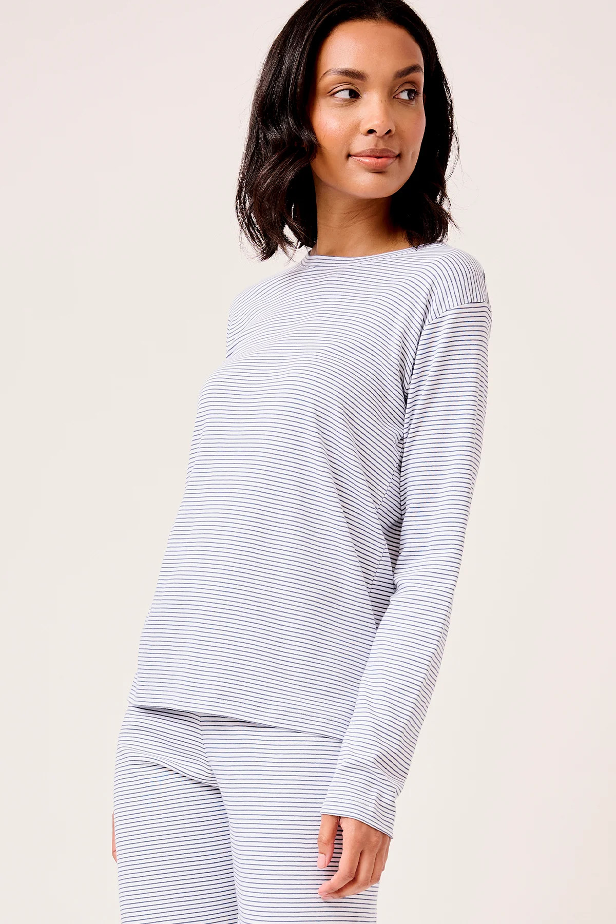 Pima Long-Long Weekend Set in Classic Navy | Lake Pajamas